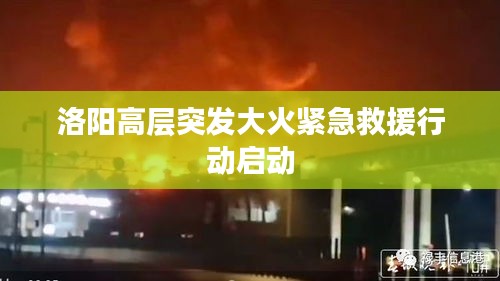 洛阳高层突发大火紧急救援行动启动