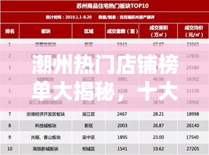 潮州热门店铺榜单大揭秘，十大热门店铺排名全攻略